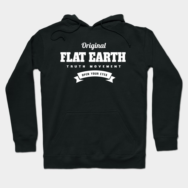 Flat Earth Original Hoodie by VeesTees